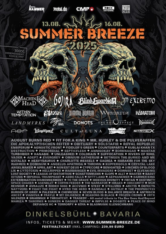 Los grupos del Summer Breeze Open Air 2025 que harán vibrar tus sentidos 2 Los grupos del Summer Breeze Open Air 2025 que harán vibrar tus sentidos