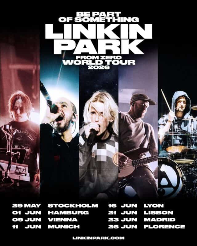 Mike Shinoda revela por qué no podía imaginar un final para Linkin Park tras la pérdida de Chester Bennington 2 Linkin Park From Zero World Tour 2026 Poster