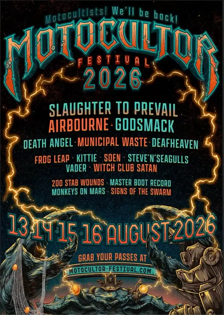 Slaughter To Prevail, Godsmack y Airbourne: ¡Los primeros artistas confirmados para Motocultor 2026! 2 Motocultor 2026