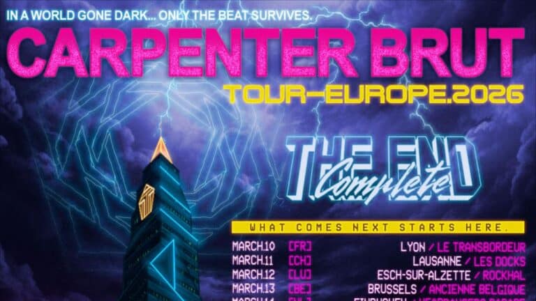 Carpenter Brut anuncia conciertos imperdibles para marzo de 2026 17 Carpenter Brut anuncia conciertos imperdibles en Lyon, París, Lausana, Bruselas y Esch-sur-Alzette para marzo de 2026