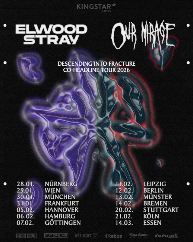 Our Mirage preparan su cuarto álbum y esto es lo que podemos esperar 2 Co-Headliner-Tour Our Mirage & Elwood Stray 2026