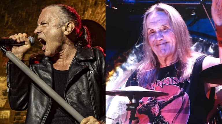 Encuentro inesperado de Bruce Dickinson y Nicko McBrain en Burbank durante la convención Son Of Monsterpalooza 4 Encuentro inesperado de Bruce Dickinson y Nicko McBrain en Burbank durante la convención Son Of Monsterpalooza