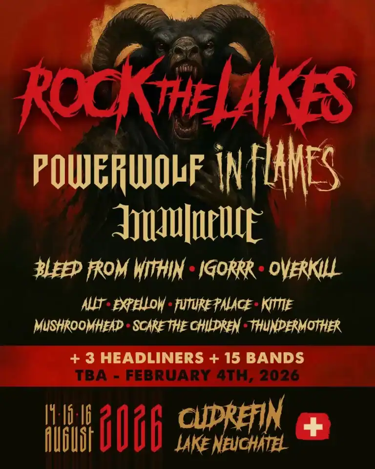 Powerwolf e Imminence lideran el cartel de Rock The Lakes 2026 junto a 11 bandas recién confirmadas 2 Powerwolf e Imminence lideran el cartel de Rock The Lakes 2026 junto a 11 bandas recién confirmadas
