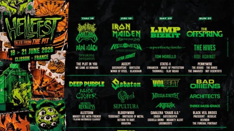 Hellfest 2026 sorprende con Bring Me The Horizon, Iron Maiden, Limp Bizkit y The Offspring como grandes cabezas de cartel 2 Hellfest 2026 sorprende con Bring Me The Horizon, Iron Maiden, Limp Bizkit y The Offspring como grandes cabezas de cartel