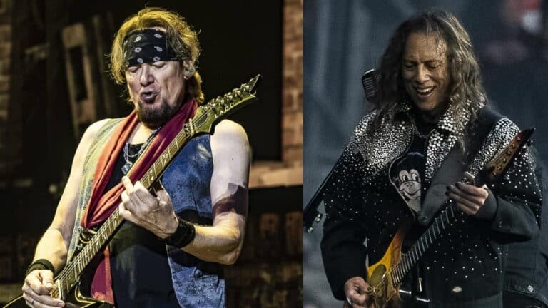 Adrian Smith revela cómo fue tocar la mítica guitarra Greeny de Kirk Hammett en una experiencia única 49 Adrian Smith revela cómo fue tocar la mítica guitarra Greeny de Kirk Hammett en una experiencia única